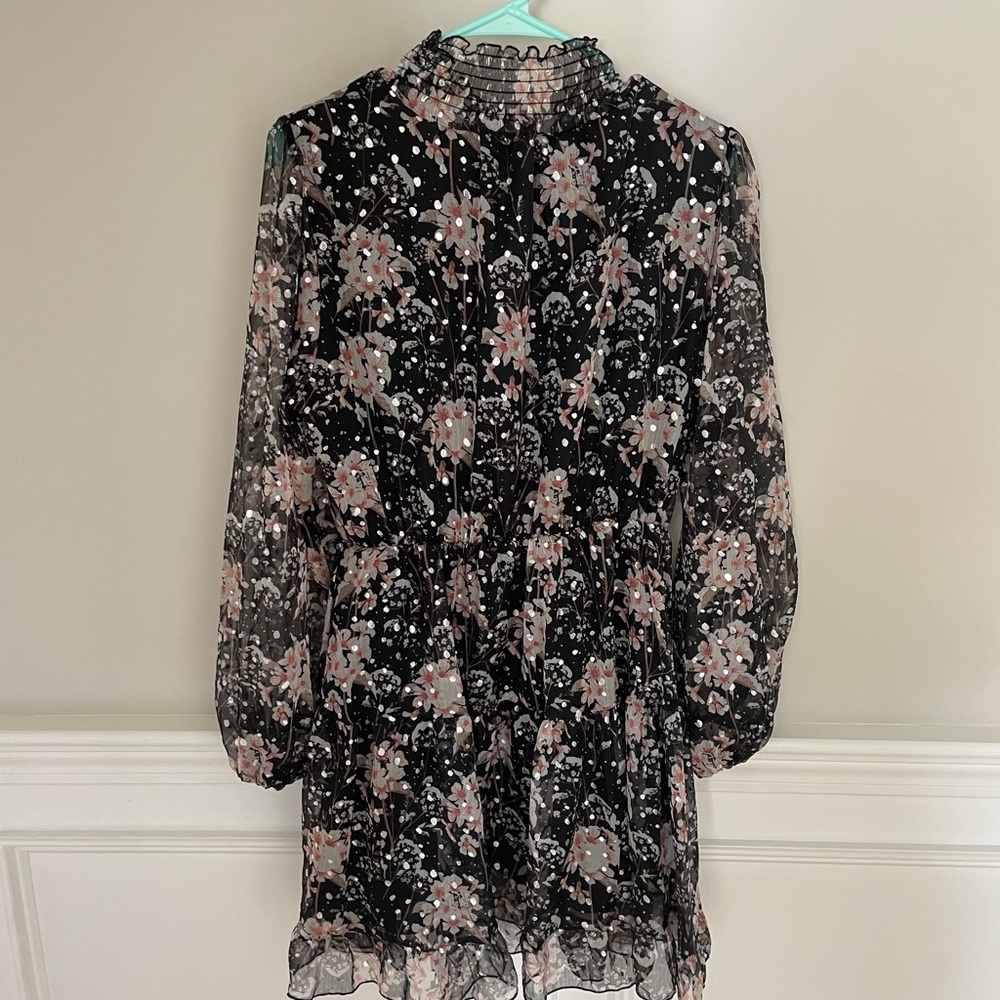 O.P.T high neck mini floral dress! NWT!